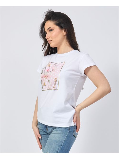 Yes Zee Crewneck T-shirt with Print YES ZEE | T273-S7000101